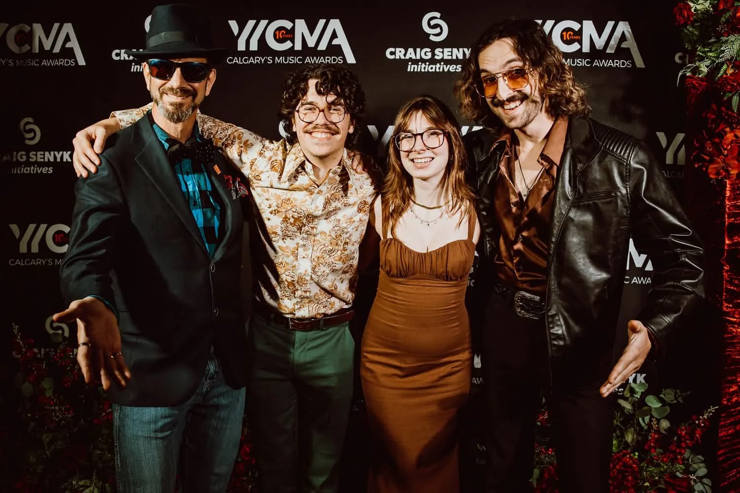 The members of phreqed together at the YYC Music Awards.