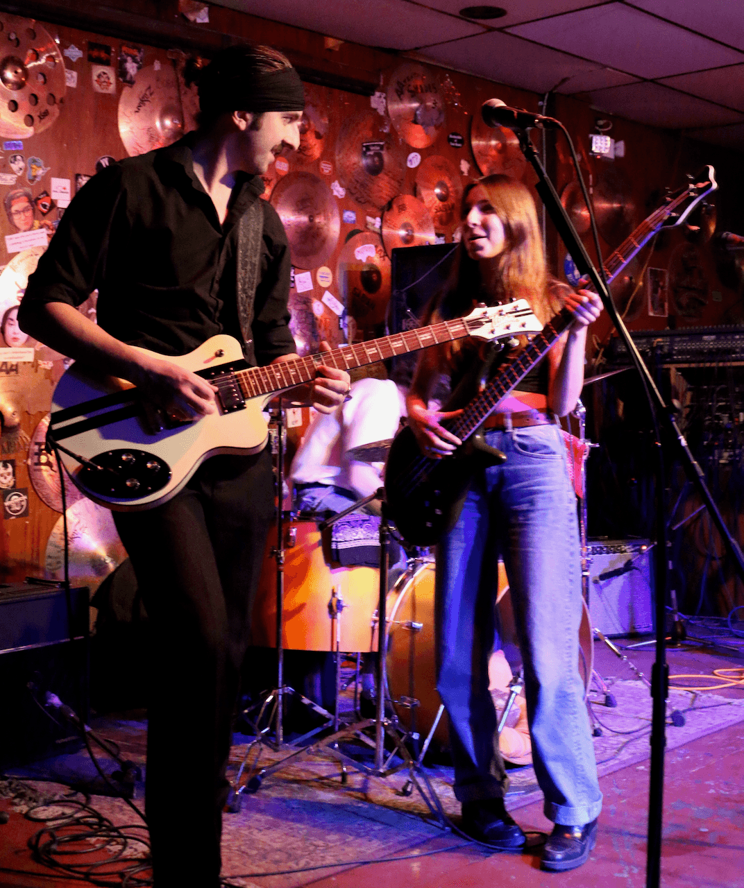 Crowd interaction moment from a packed show.